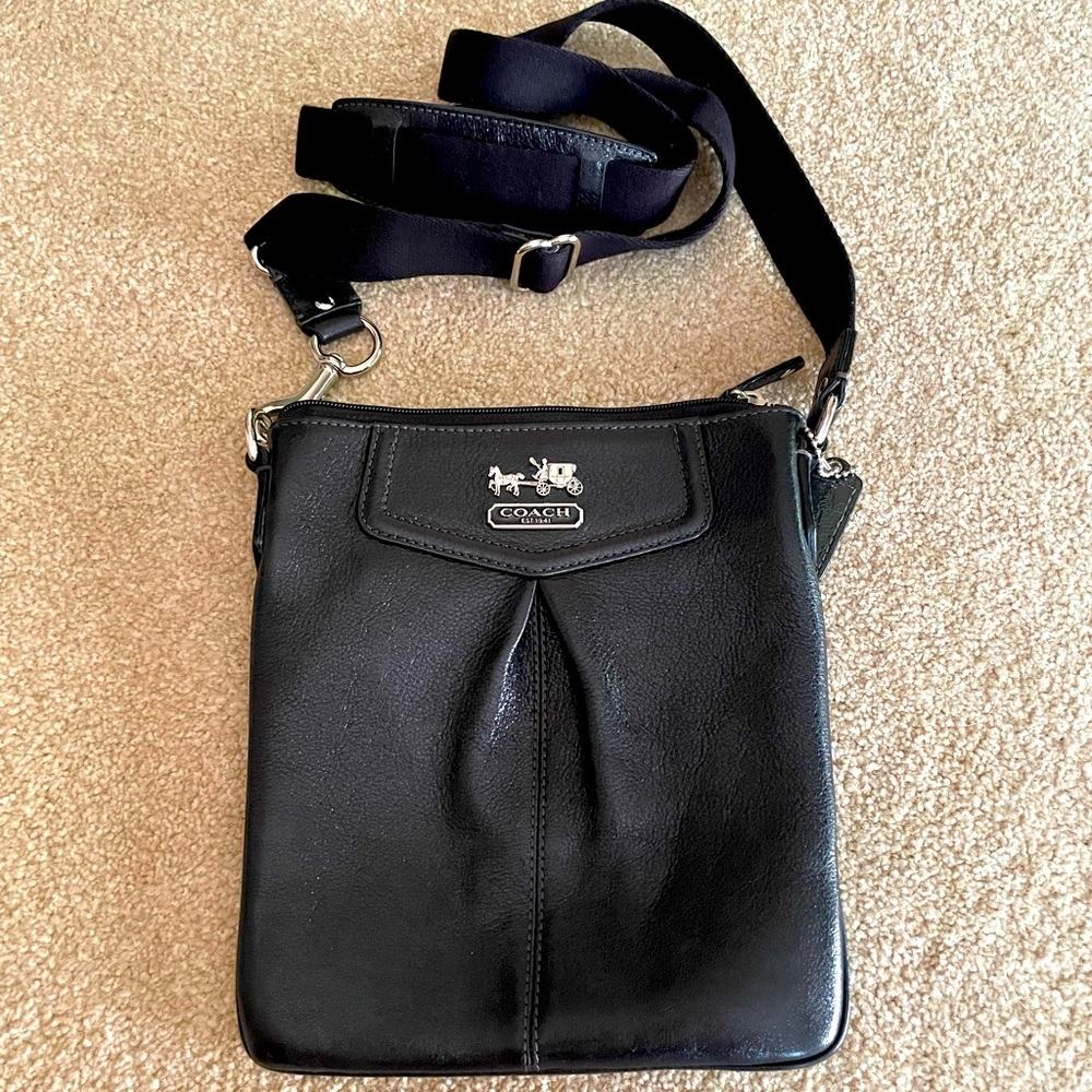 Coach Madison Black Leather Crossbody